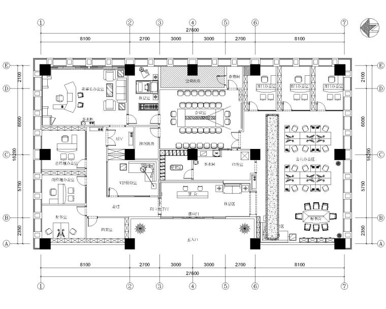 四川泽嘉建筑公司办公楼九游体育施工图+效果图