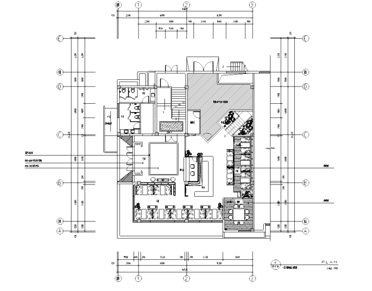 [福建]某中餐厅室内九游体育施工图及效果图