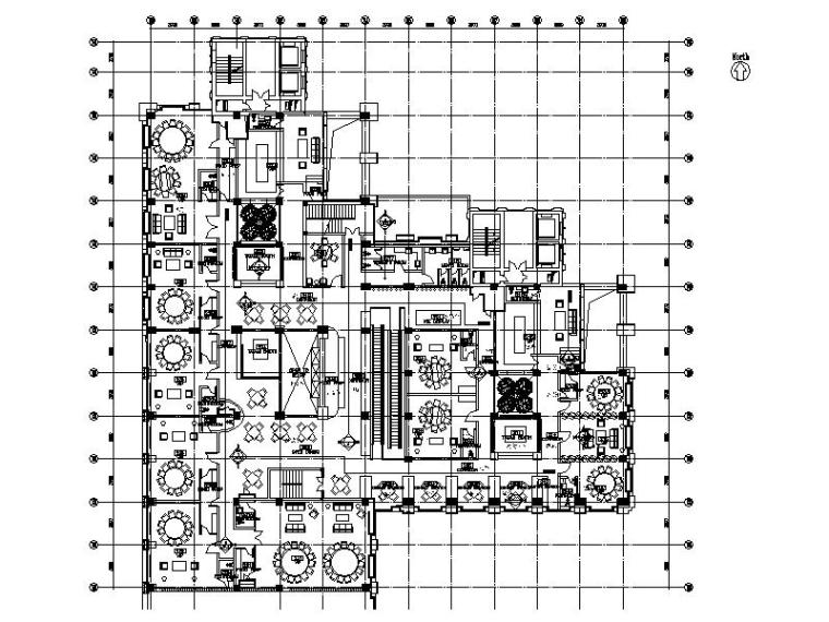 [北京]简约时尚个性餐厅室内设计施工图（含效果图+实景图）