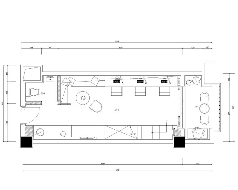 [贵州]LOFT--贵阳俊发办公样板间施工图+效果图