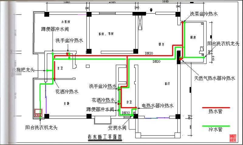 九游体育水电图纸_九游体育水电图纸_套房水电图纸