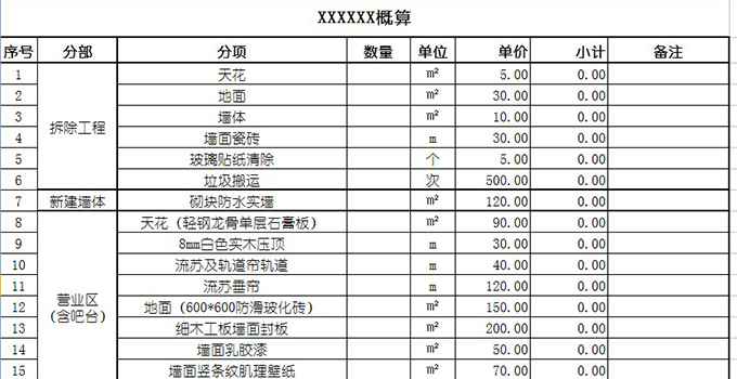 九游体育费用预算表_九游体育材料清单及预算_九游体育价格预算