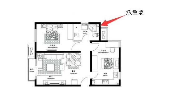 拆楼板 墙体 梁墙方案_九游体育 拆改承重墙_房间有承重柱九游体育图片