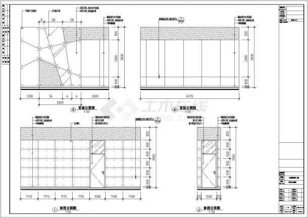 某售楼处装饰工程九游体育竣工图（共20张）-图三