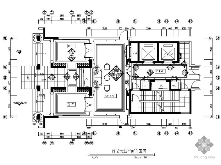 [重庆]标准层公共区域室内九游体育竣工图