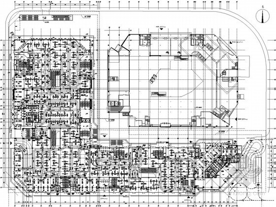 [唐山]大型广场综合体暖通空调全套施工图纸(含影院空调设计)