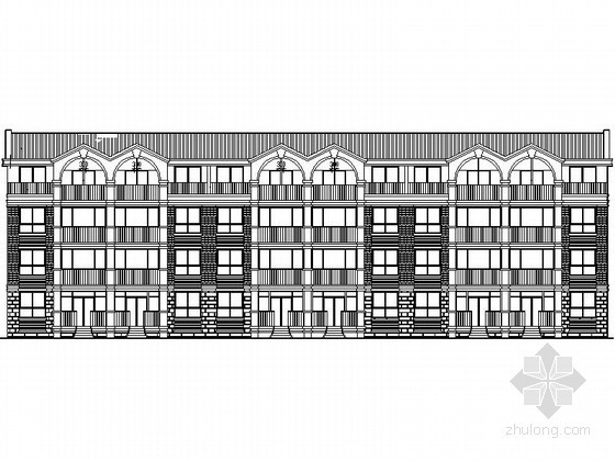 某四层简欧式带阁楼住宅楼建筑施工图