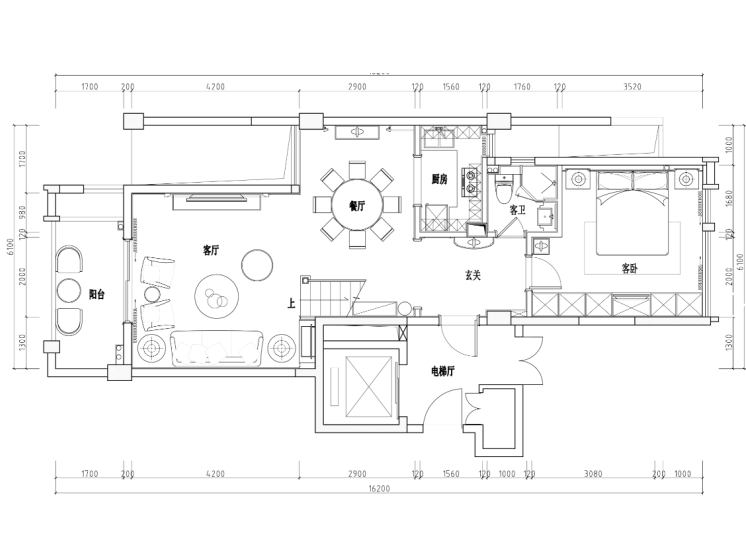 [广西]钦州丽景天下样板房家装设计完整施工图