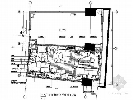 [沈阳]文化广场C户型小户型样板间九游体育图（含效果）