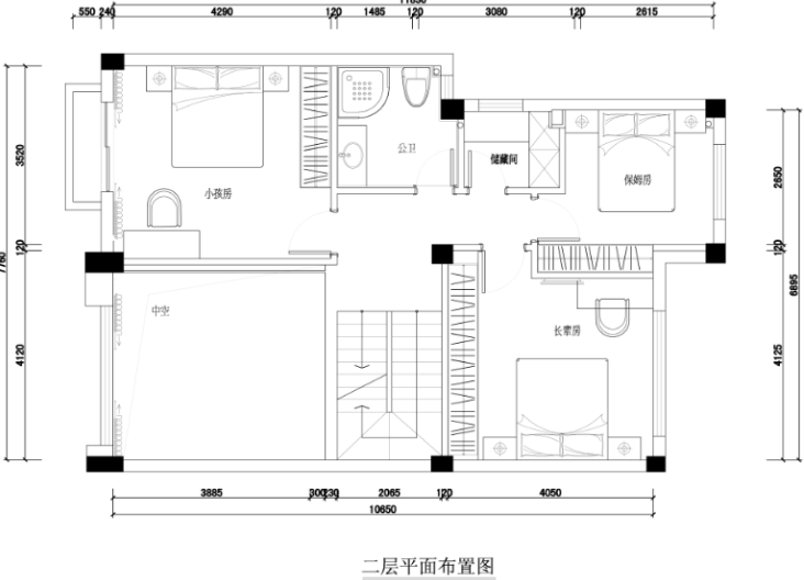 公园道一号别墅九游体育设计施工图及效果图