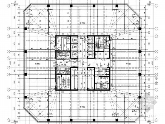 [广东]177米超高层商用办公综合体建筑群给排水消防竣工图（ 高空水炮  烟烙尽气体灭火）