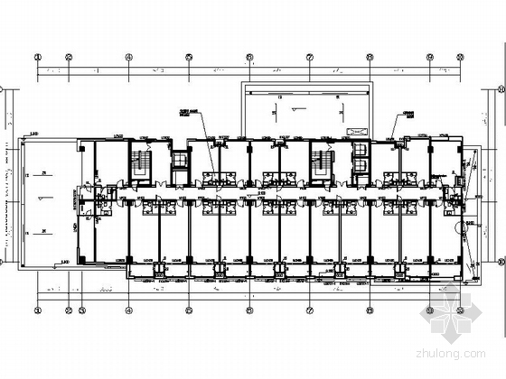 [上海]现代办公大楼内部空间大厅等室内九游体育施工图