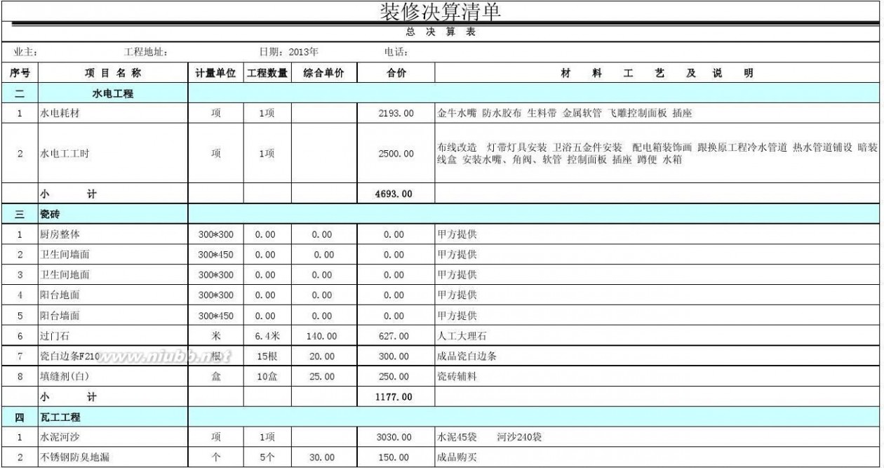 九游体育价格预算_九游体育辅材预算单_九游体育刷漆报价预算