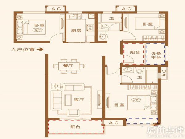 三室两厅两卫户型图九游体育预算_三室两厅两卫好户型图_三室两厅两卫九游体育效果图真图