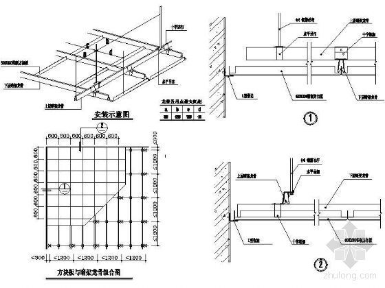 铝扣板标准节点图