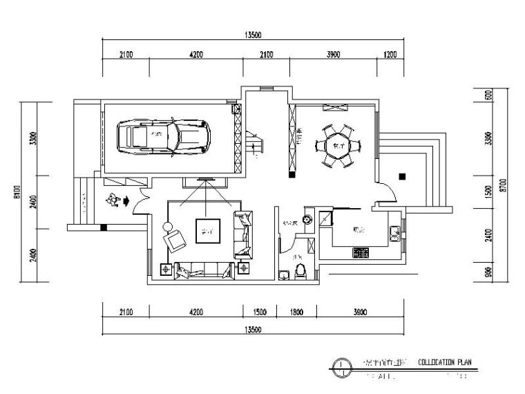 欧式风格独栋别墅设计整套CAD施工图（含效果图）