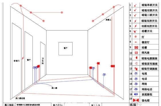 房屋水电设计原则_房屋九游体育水电布置_九游体育水电竣工图