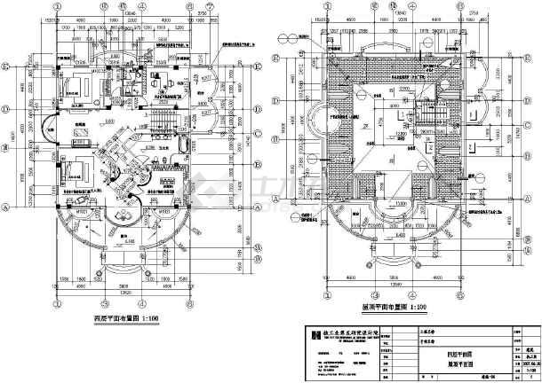 某四层别墅水电九游体育施工图_1000平米2层别墅户型图_水电墙体开槽施工规范