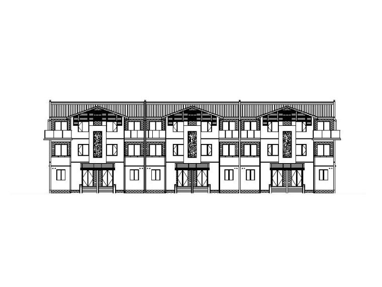 [江苏]大型设计院江南风格新中式住宅别墅区施工图（全专业）