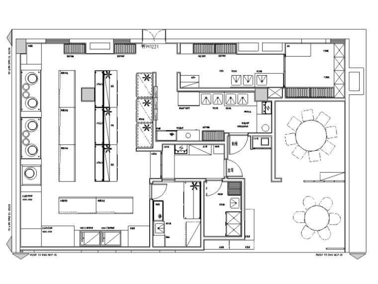 新中式风格经典客家餐厅菜馆空间九游体育设计施工图（附效果图）