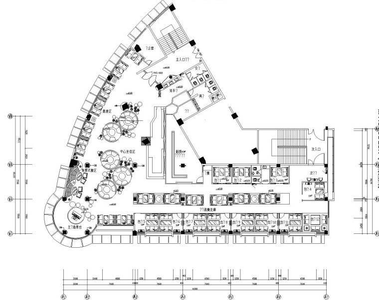 [福建]上岛西餐厅混搭风格九游体育设计施工图（含效果图）