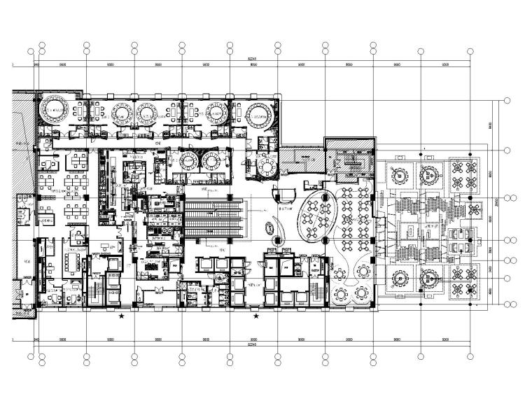 某大型中餐厅九游体育设计全套施工图