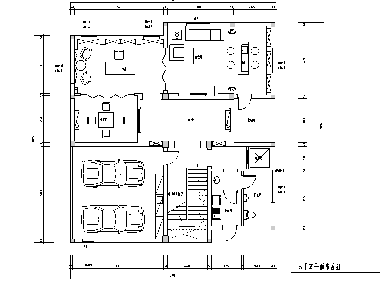 [江苏]美式古典风格500平米联体别墅设计施工图（附效果图）