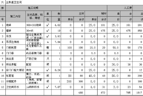 贵阳九游体育半包预算表_西安九游体育半包报价_125平米九游体育半包预算