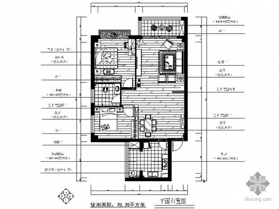 [湖南]现代两居室设计（含效果图）