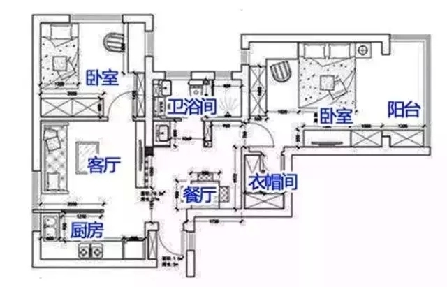 老房翻新九游体育效果图，小户型九游体育装出两室两厅鉴赏