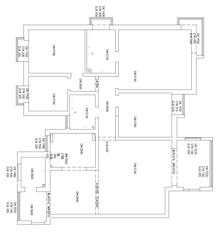 [西安]蔚蓝观园三室两厅两卫整体设计方案（附效果图）