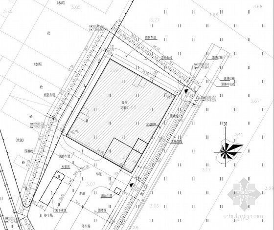 [广东]2012新建钢筋混凝土仓库工程预算书（详图55张）