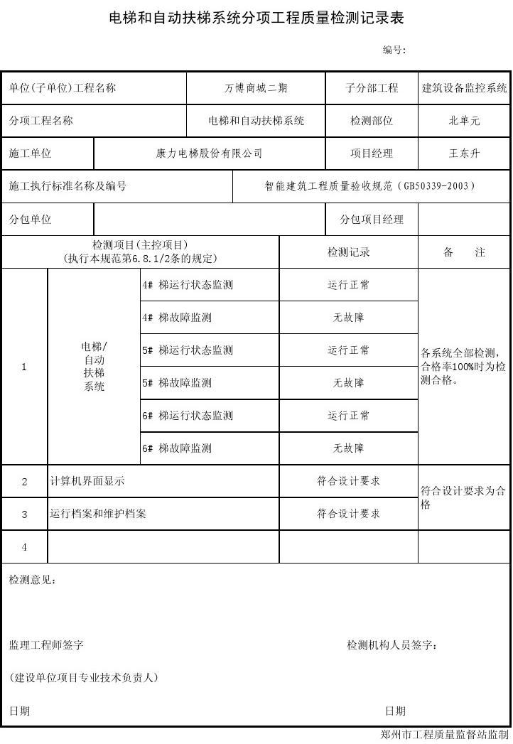 竣工报告 竣工验收报告_工程监理竣工报告_自动扶梯九游体育竣工报告