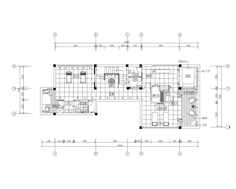 贵谷四居室样板房室内九游体育全套CAD施工图