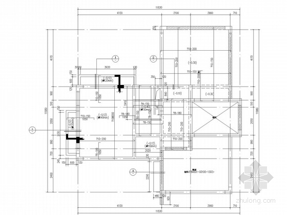 二层框架坡屋顶住宅结构施工图