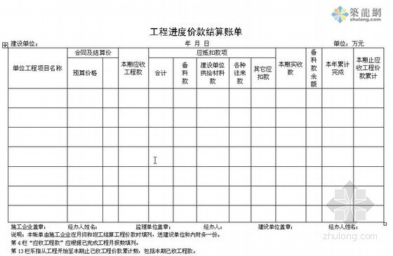 单位工程竣工结算书范本