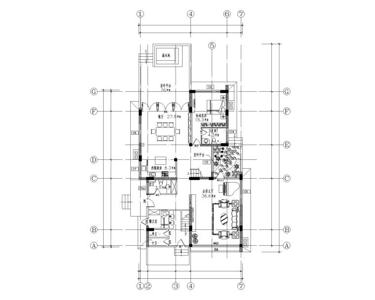 [福建]某古典别墅施工图及效果图