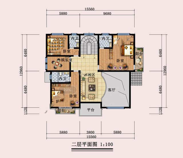 三款不同风庚层抱果图及户型设计图