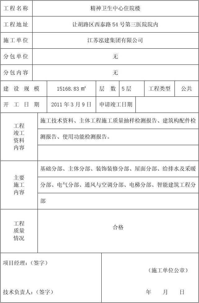 精九游体育工程竣工验收报告_竣工验收单 算验收_工程项目竣工环保验收申请报告