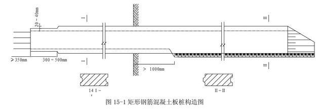 钢筋混凝土板桩构造设计