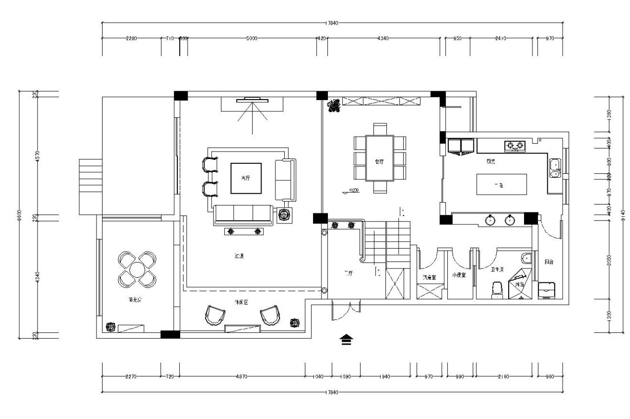 120平米别墅九游体育设计_120平米复式九游体育效果图_120平米叠拼九游体育效果图