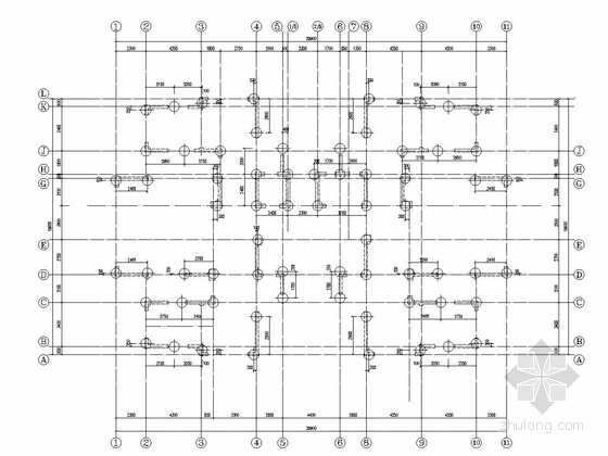 高层住宅楼冲孔灌注桩基础施工图