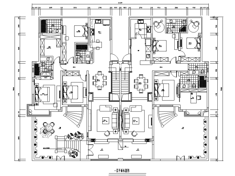 [江苏]现代简约500平米别墅设计施工图（附效果图）