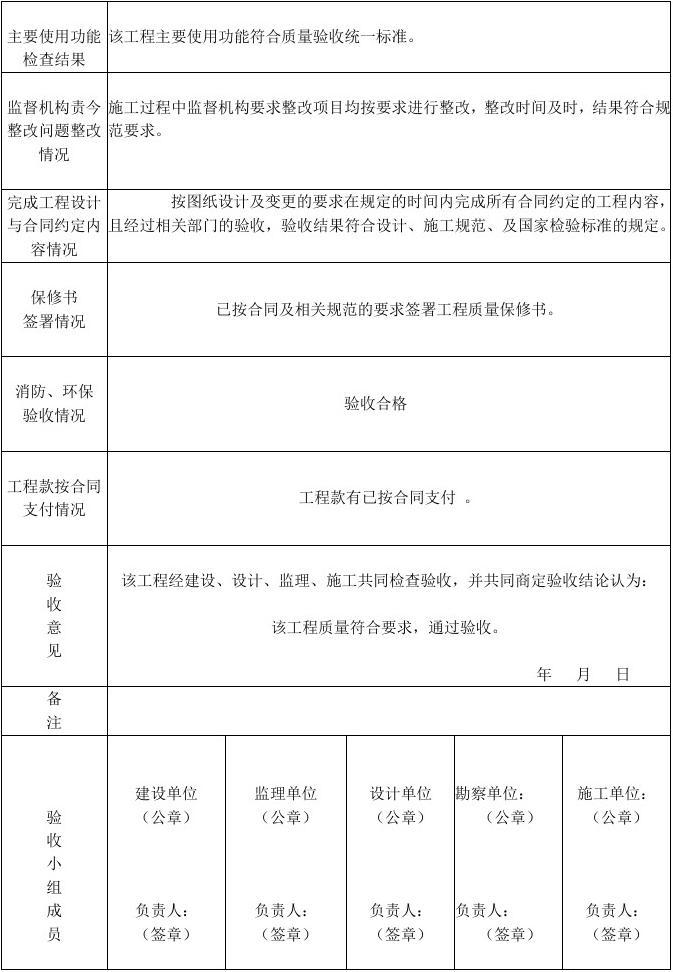 工程九游体育验收_竣工环境保护验收_九游体育工程竣工验收意见书