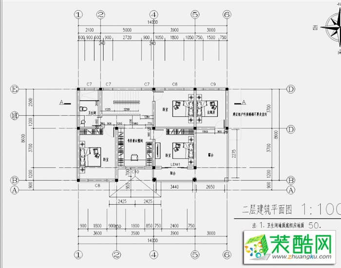 农村二层楼房设计图纸