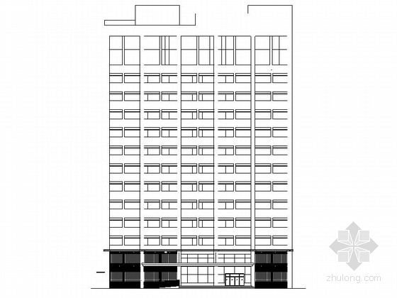 [湖南]14层现代风格市级中医院建筑设计施工图（市级设计院）