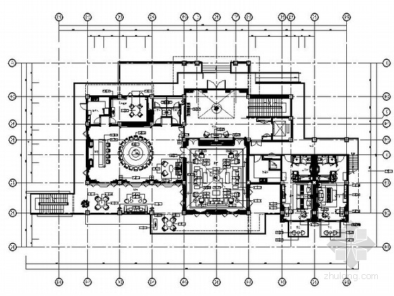 [云南]休闲特色度假村总统别墅室内施工图（含效果图片）