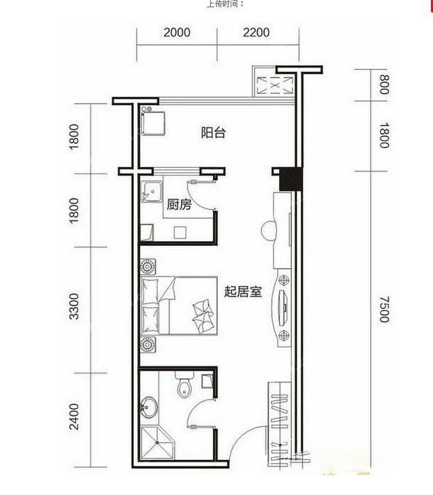 60长方形小户型九游体育效果图_小户型九游体育户型图_70方小户型九游体育效果