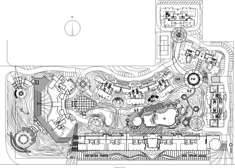 [四川]香格里拉花园环境景观工程施工图纸设计（CAD+150页）