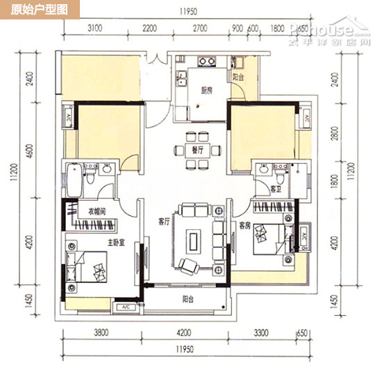 127平米九游体育价格预算_大冲城市花园 125平米_威海精九游体育楼盘